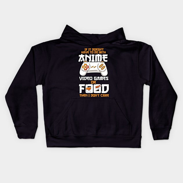 Anime Video Games Food Sushi Gaming Merch Otaku Gift Anime Kids Hoodie by TheTeeBee